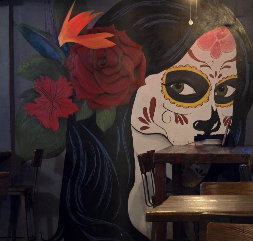 Awesome wall art at Agave Tequila Bar & Mexican Kitchen